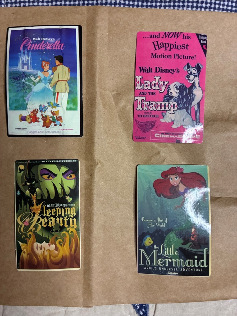 Disney Classic Movie Poster Sticker Set - Assorted Colors